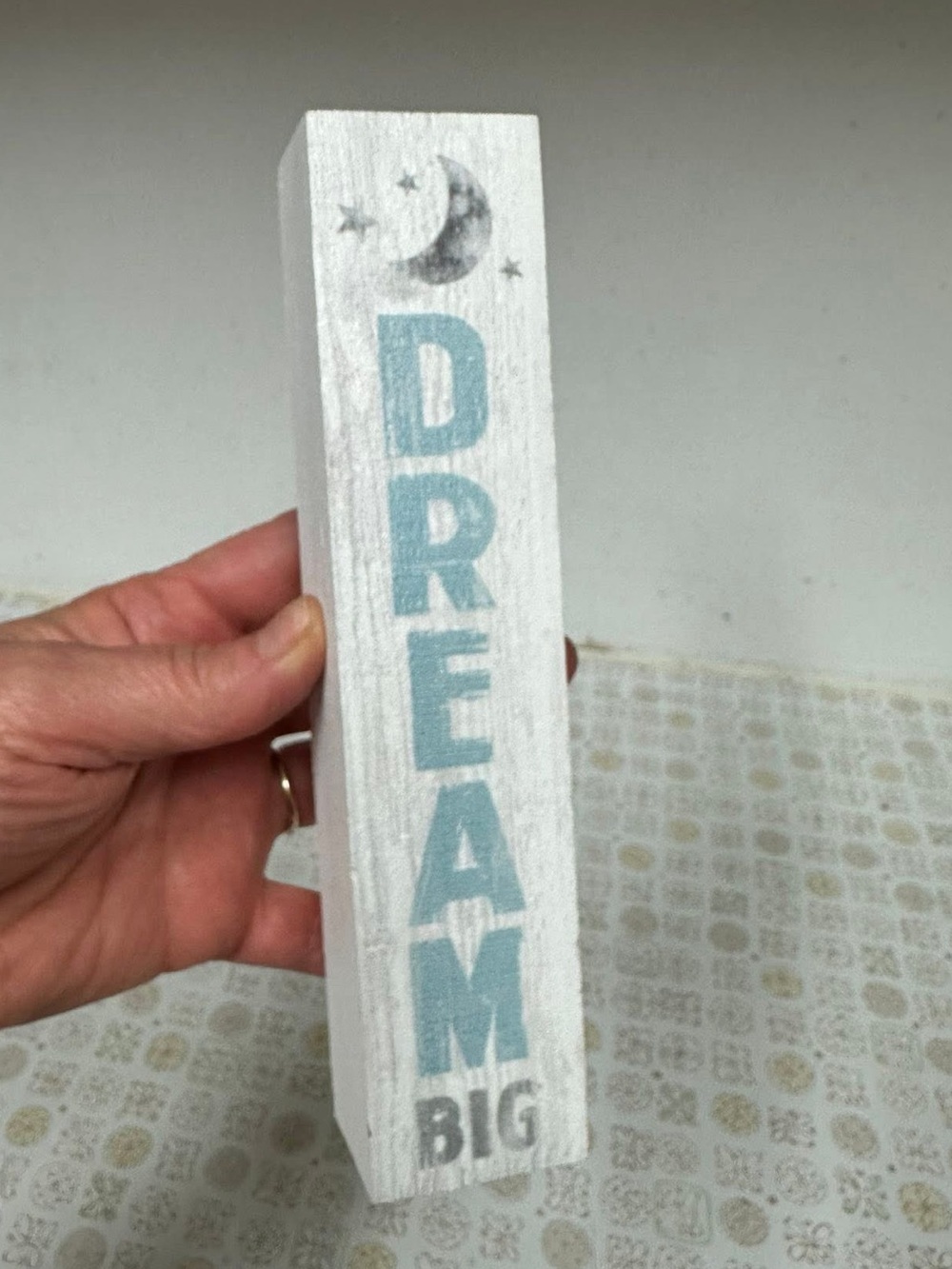 'Dream Big' Wooden Block